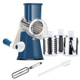 Triturador De Queijo Tevokon Rotary Raler Com 3 Lâminas Azul Escuro