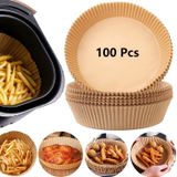 Forros De Papel Para Fritadeira Air Fryer Togoo, Antiaderentes, Descartáveis, 100pcs