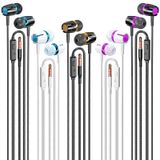 Pacote De 5 Fones De Ouvido Com Fio Rayleigh Com Microfone Para Dispositivos De 3,5 Mm