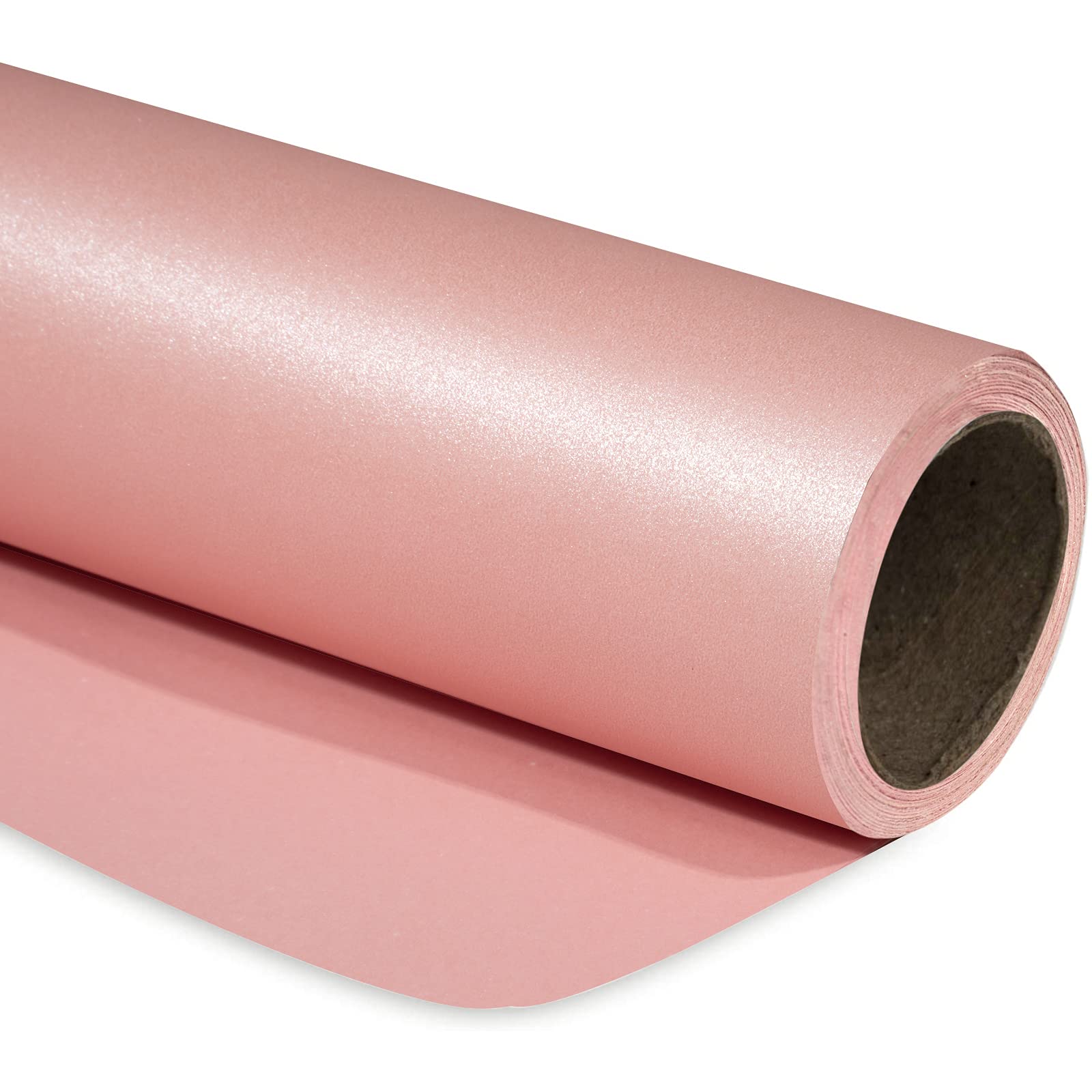 Papel De Embrulho Ruspepa Pink Matte Solid Color Pearly 10m