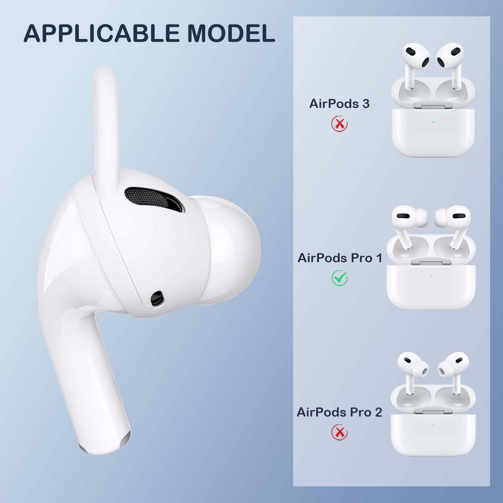 Fone De Ouvido De Reposição Dzh Esquerdo Para Airpods Pro 1 A2084
