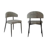 2 Unidades Cadeira Bless Fixa C/4 Pés 53 X 55 X 78cm. Lautrec Marrom Lautrec Marrom