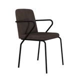 Cadeira Bloom Fixa C/4 Pes C/braco 490x580x850 Mm C/1 Un Boucle Marrom Castor Boucle Marrom Castor