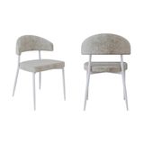 2 Unidades Cadeira Bless Fixa C/4 Pés 53 X 55 X 78cm Pés Brancos. Lautrec Off White Lautrec Off White