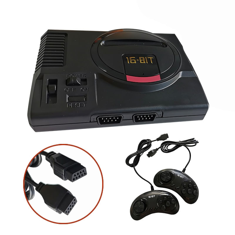 16 Bit Console Genesis System 216 Jogos 2 Controladores - Carrefour