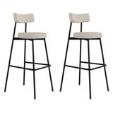 Banqueta Alta Stout Ae: 100 / Aa: 75cm C/02 Un. Bqst7510.2 Areia Light City Areia Light City