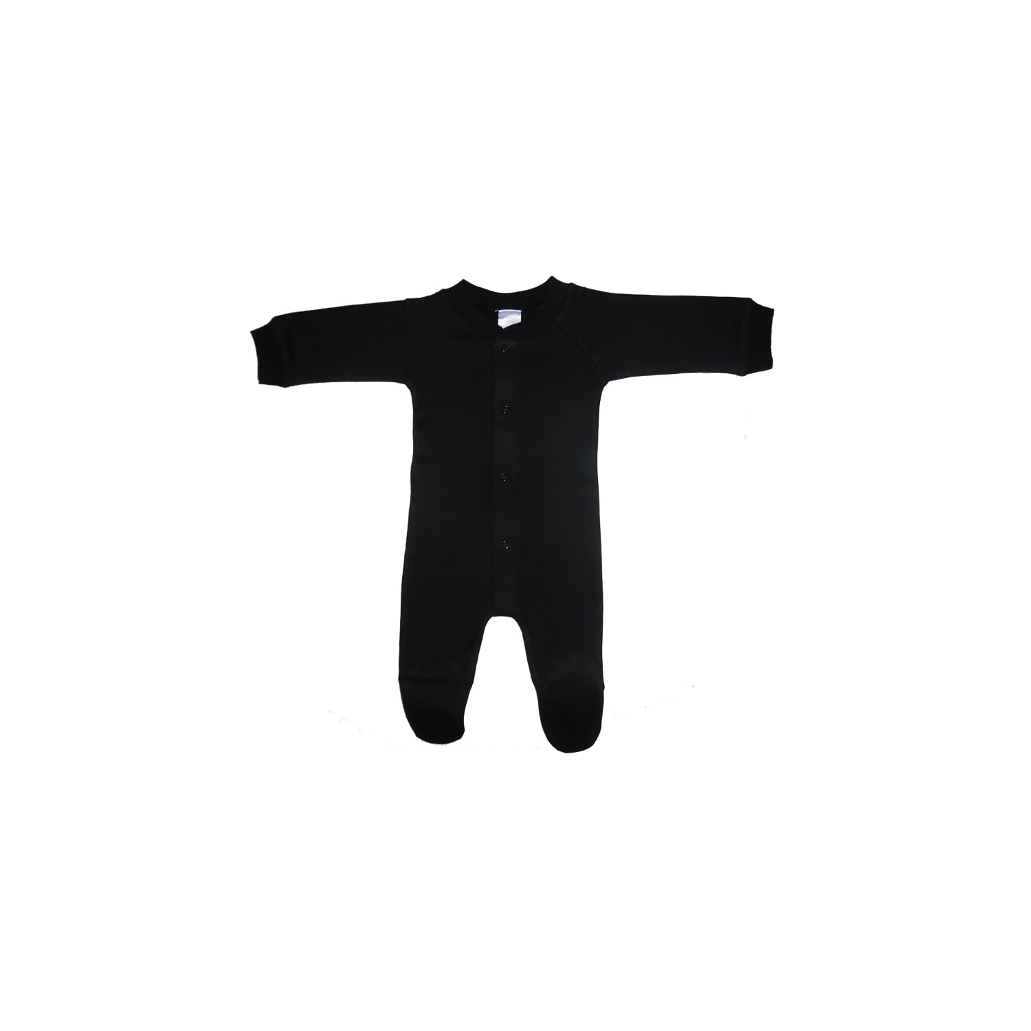 Sleep &amp; Play Bambini Black Interlock 100% Algodão — Grande