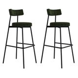 Banqueta Alta Stout Ae: 100 / Aa: 75cm C/02 Un. Bqst7510.2 Boucle Verde Alga Boucle Verde Alga