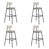 Banqueta Alta Stout Ae: 100 / Aa: 75cm C/04 Un. Bqst7510.4 Areia Light City Areia Light City