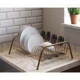 Escorredor De Louças Cama Isabela Com Porta Copos Dourado
