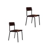 Cadeira Fit Fixa C/4 Pes 475 X 505 X 810 Mm C/2 Un. Courino Café Courino Café