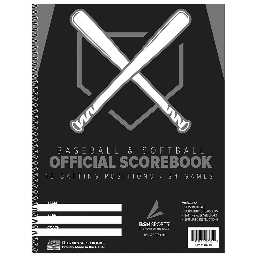 Scorebook Macgregor Bsn Baseball/softball 26 Jogos 16 Rebatidas