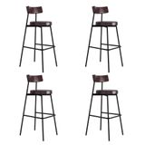 Banqueta Alta Stout Ae: 100 / Aa: 75cm C/04 Un. Bqst7510.4 Courino Café Courino Café