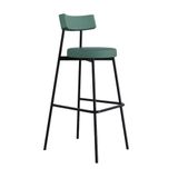 Banqueta Alta Stout Ae: 100 / Aa: 75cm Bqst7510 Courino Urano Verde Sálvia Cn.urano Verde Sálvia