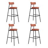 Banqueta Alta Stout Ae: 100 / Aa: 75cm C/04 Un. Bqst7510.4 Courino Marte Terra Rosê Cn.marte Terra Rosê