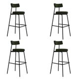 Banqueta Alta Stout Ae: 100 / Aa: 75cm C/04 Un. Bqst7510.4 Boucle Verde Alga Boucle Verde Alga