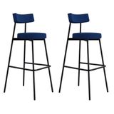 Banqueta Alta Stout Ae: 100 / Aa: 75cm C/02 Un. Bqst7510.2 Azul Jeans City Azul Jeans City
