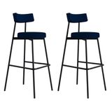Banqueta Alta Stout Ae: 100 / Aa: 75cm C/02 Un. Bqst7510.2 Azul Corriente Azul Corriente