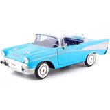 Carro Fundido Sob Pressão Motormax 73228bk 1957 Chevrolet Bel Air 1:24 Sca