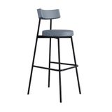 Banqueta Alta Stout Ae: 100 / Aa: 75cm Bqst7510 Cinza Corriente Cinza Corriente