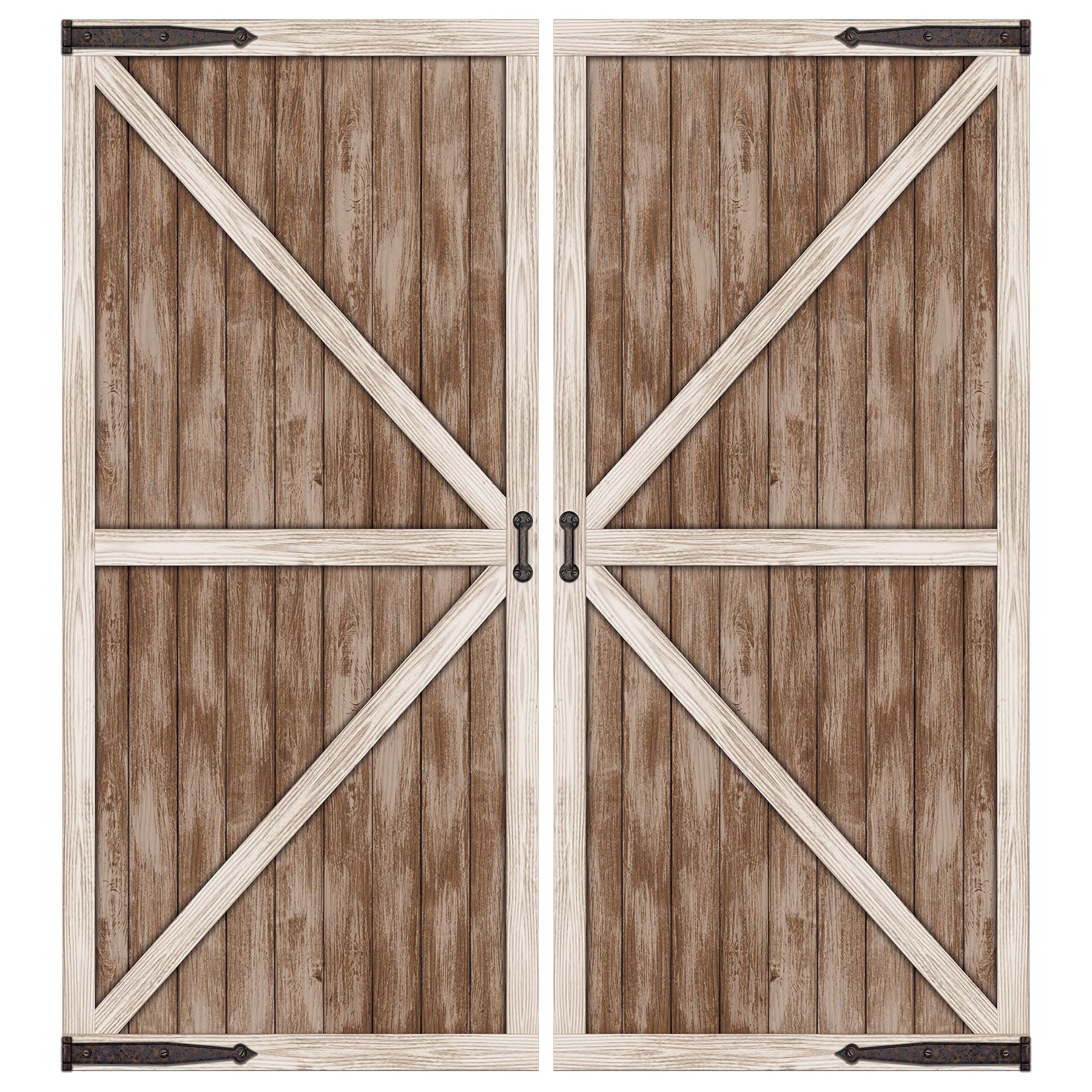 Photo Prop Beistle Rustic Barn Door 2,1 M X 1,8 M De Papelão