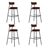 Banqueta Alta Stout Ae: 100 / Aa: 75cm C/04 Un. Bqst7510.4 Etnico Castanho Etnico Castanho