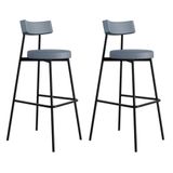 Banqueta Alta Stout Ae: 100 / Aa: 75cm C/02 Un. Bqst7510.2 Cinza Corriente Cinza Corriente
