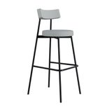 Banqueta Alta Stout Ae: 100 / Aa: 75cm Bqst7510 Courino Saturno Off White Cn.saturno Off White