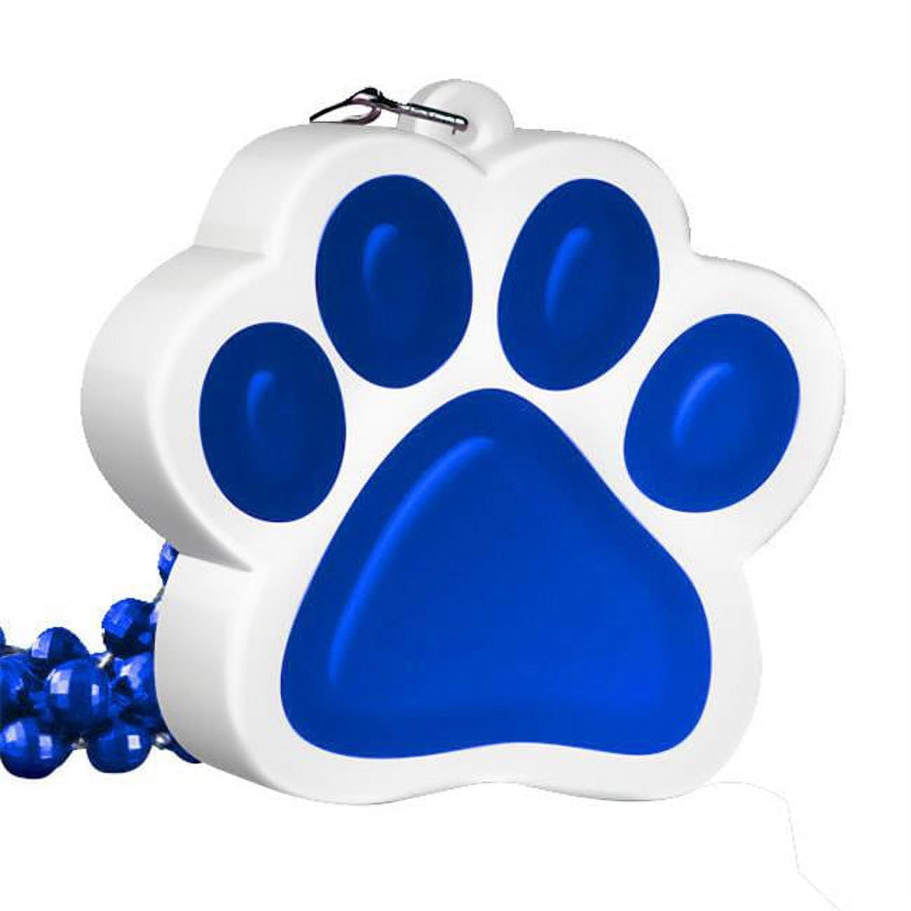 Colar Blinkee Light Up Blue Paw Print Charm