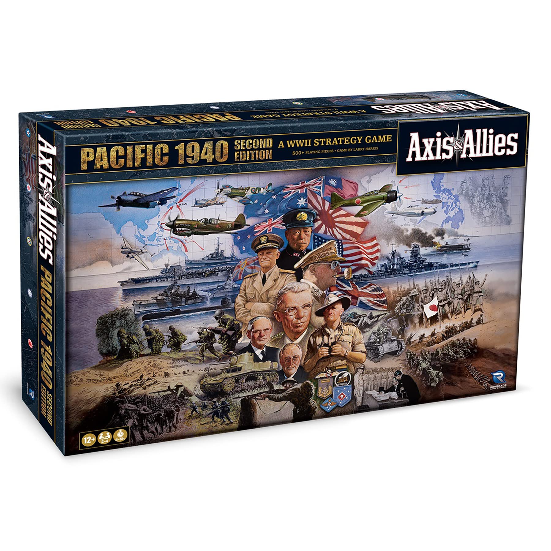 Jogo De Tabuleiro Renegade Axis &amp; Allies: 1940 Pacific 2nd Ed Age 12+