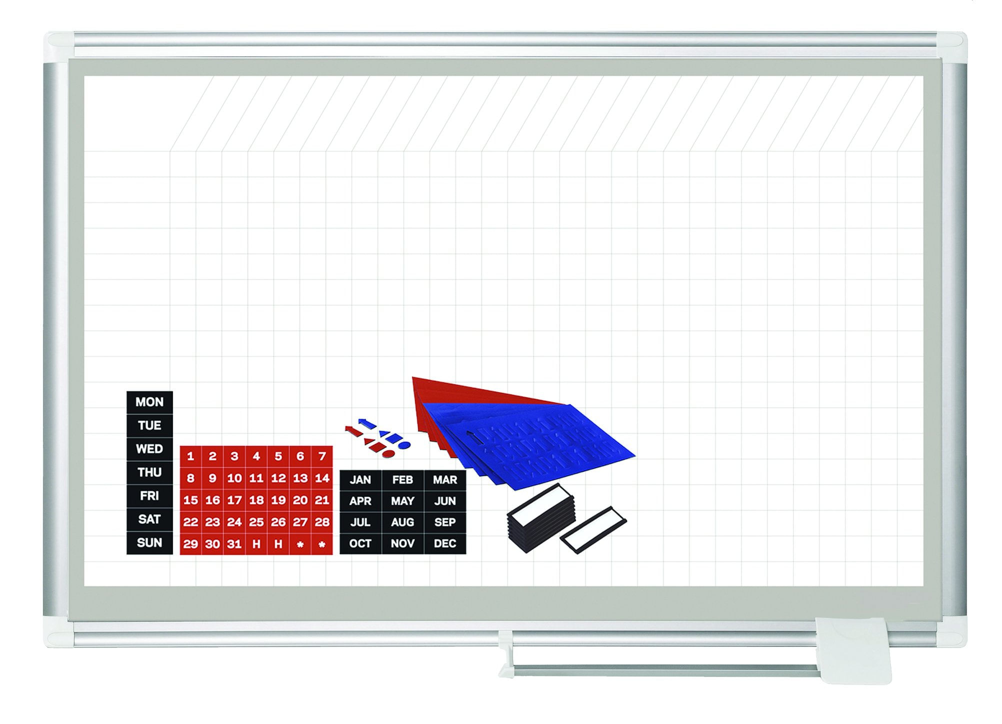 Placa De Planejamento Mastervision Porcelain Dry Erase Magnetic 24x36