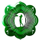 Mulher De Golfe Em Aço Inoxidável Wind Spinner Dakota Steel Art 12