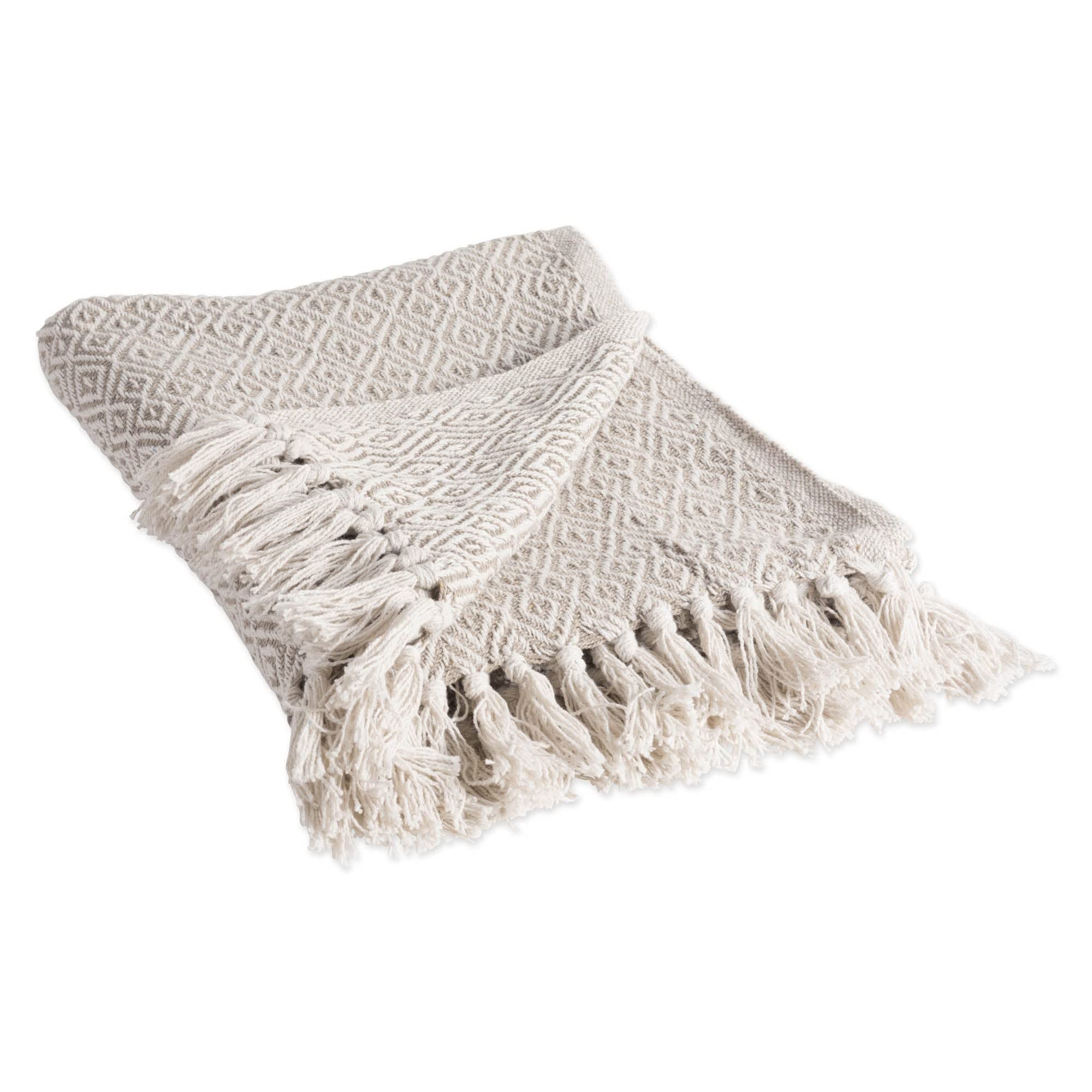 Throw Blanket Dii Rustic Farmhouse Double Diamond Woven