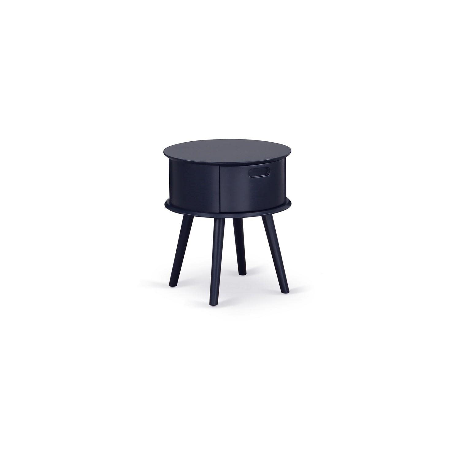 Mesa De Cabeceira East West Furniture Gone15 Gordon Navy Blue