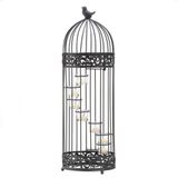 Suporte De Vela Birdcage Staircase Home Decorative Accent