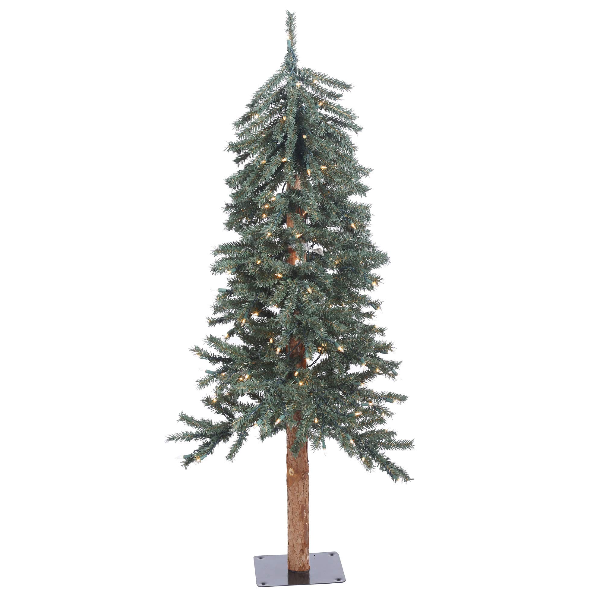 Árvore De Natal Vickerman 4' Natural Bark Alpine Com Luzes Led