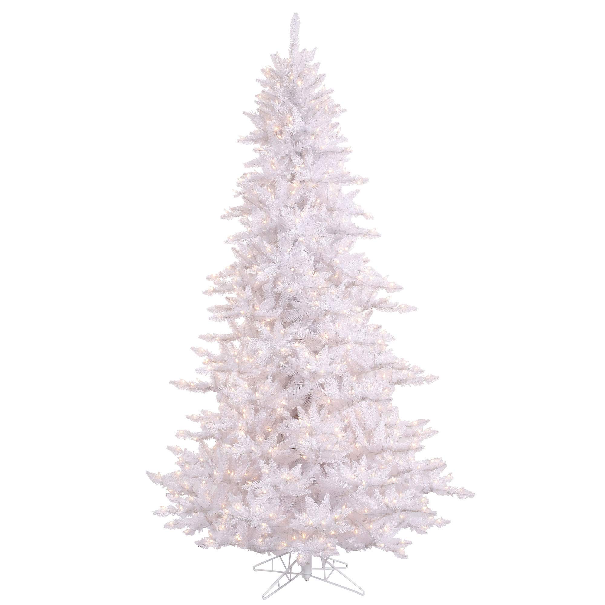 Árvore De Natal Vickerman White Fir 90cm Com 100 Luzes Led