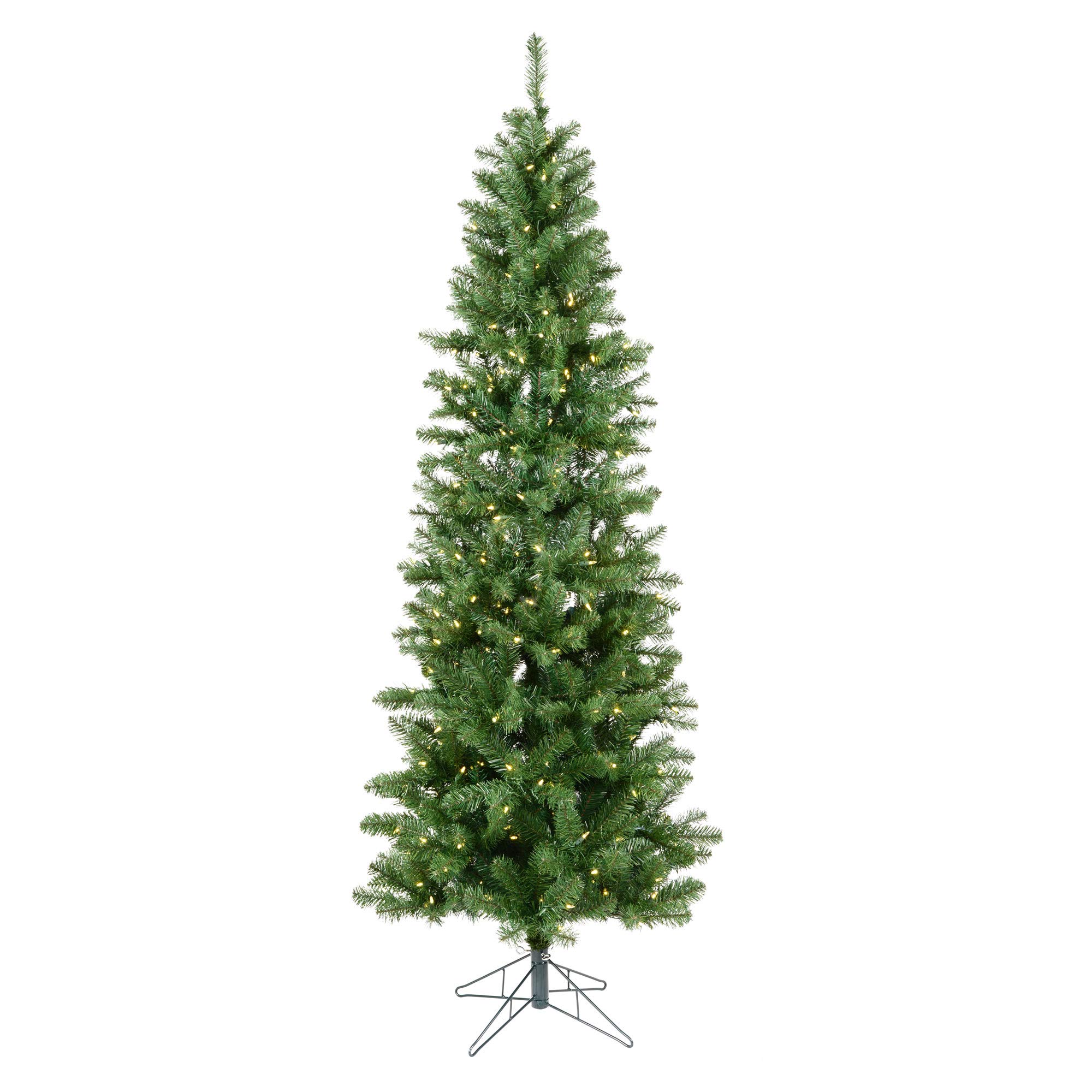 Árvore De Natal Vickerman Salem Pencil Pine 1,4 M Com Led