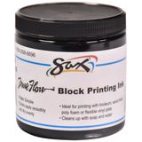 Tinta De Impressão Em Bloco Sax True Flow Solúvel Em Água 240 Ml Preta