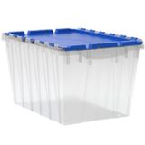 Recipiente De Armazenamento Akro-mils Keepbox 45l Transparente/azul