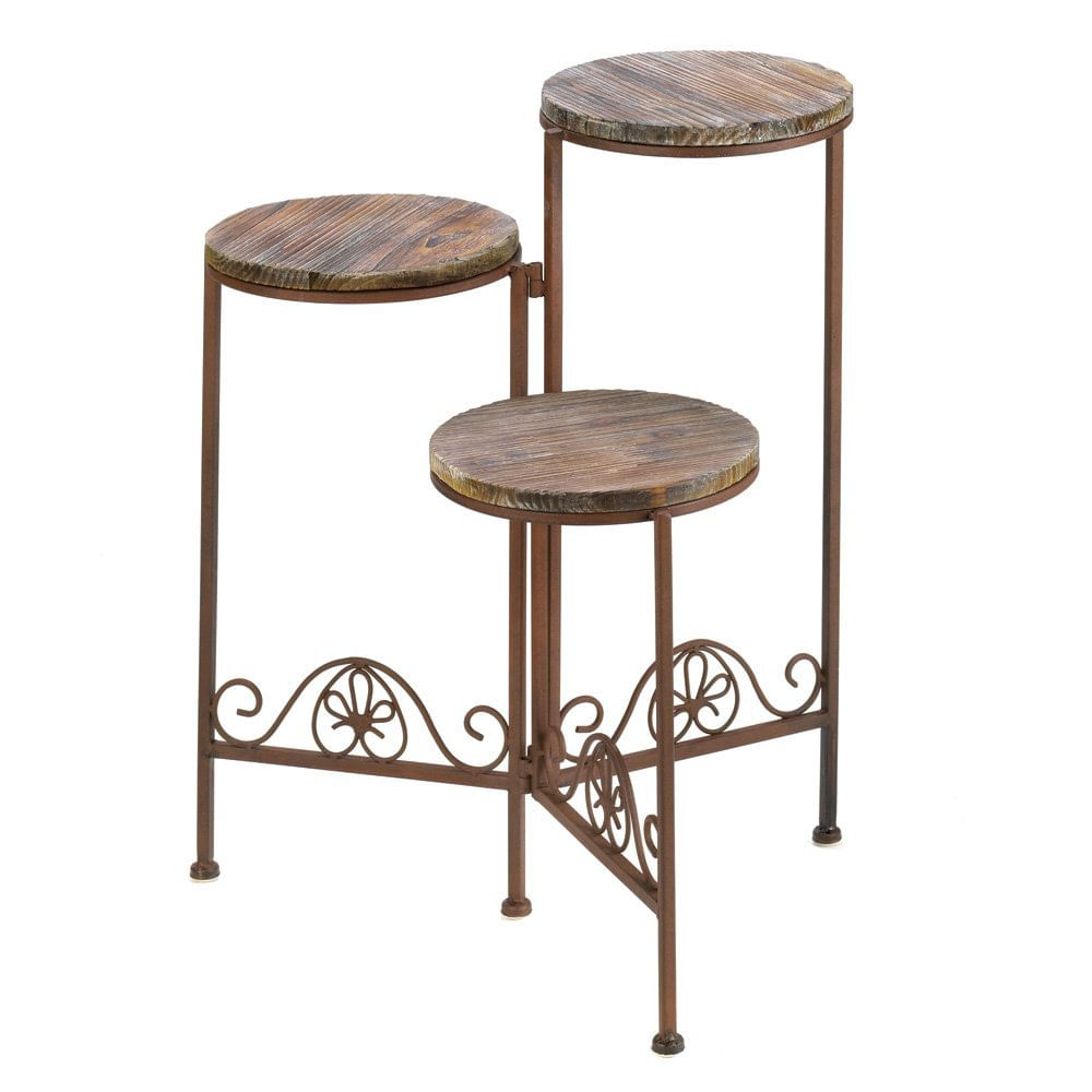 Planter Stand Zingz E Thingz Rustic Triple
