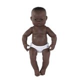 Boneca Miniland, Menina Africana Recém-nascida De 40 Cm, Anatomicamente Correta