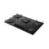 Cooktop A Gás Atlas 5 Bocas Agile Up Preto - Bivolt