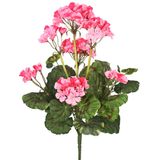 Arbusto De Flores Artificiais Vickerman Pink Geranium, 20 Cm, Pacote Com 4