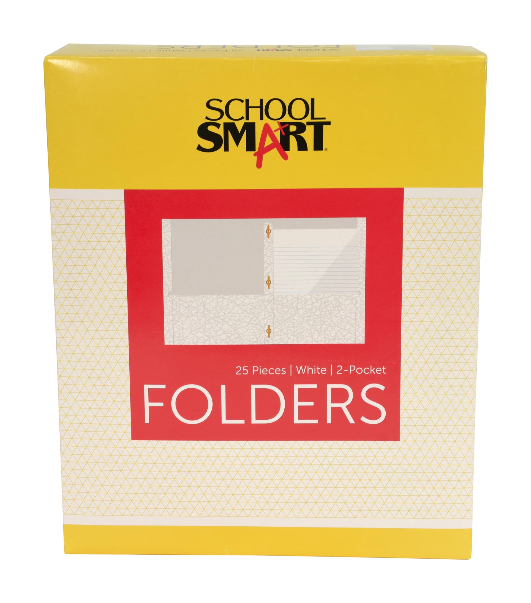 Folder School Smart De 2 Bolsos Com Fechos Brancos X25