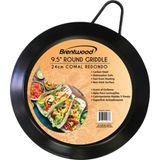Frigideira Comal Brentwood Bcm-24 Em Aço Carbono Antiaderente 24 Cm