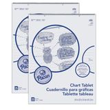 Tablet Chart, Capa Cursiva Pacon, 1 Pauta, 24 X 32 Cm, 25 Folhas