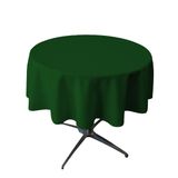 Toalha De Mesa La Linen Poliéster Poplin Redonda 58cm Hunter Green