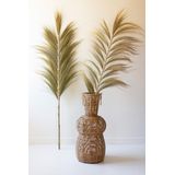 Ventiladores De Palmeira Decorativos Kalalou Com Hastes De Bambu (conjunto De 6)
