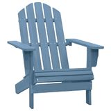 Cadeira Adirondack Vidaxl Patio Solid Fir Wood Blue Outdoor